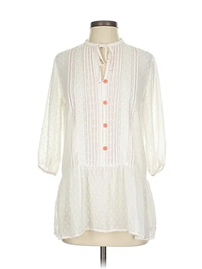 Pre-owned Matilda Jane 3/4 Sleeve Blouse In White