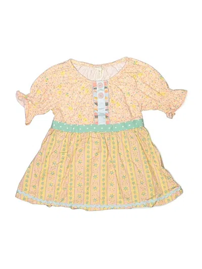 Pre-owned Matilda Jane Kids' 3/4 Sleeve Blouse In Yellow