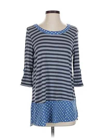 Pre-owned Matilda Jane 3/4 Sleeve T-shirt In Blue