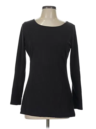 Pre-owned Matilda Jane 3/4 Sleeve Top Black Boatneck Tops