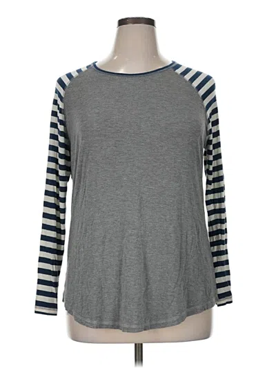 Pre-owned Matilda Jane 3/4 Sleeve T-shirt In Gray