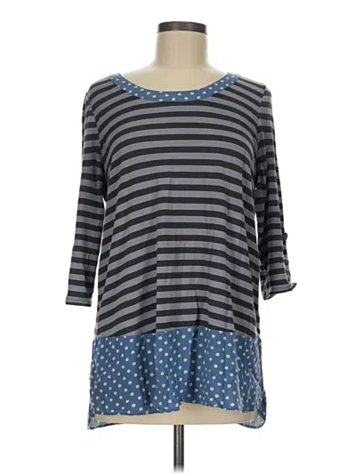 Pre-owned Matilda Jane 3/4 Sleeve T-shirt In Gray