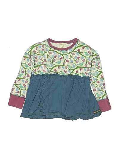 Pre-owned Matilda Jane Kids' 3/4 Sleeve T-shirt In Teal