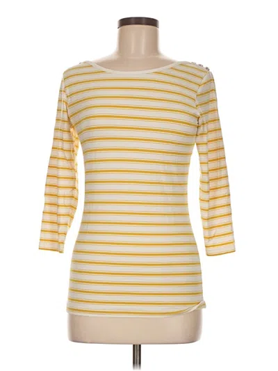 Pre-owned Matilda Jane 3/4 Sleeve T-shirt In Yellow