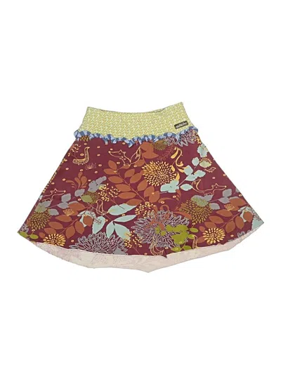 Pre-owned Matilda Jane Kids' Active Skirt In Burgundy