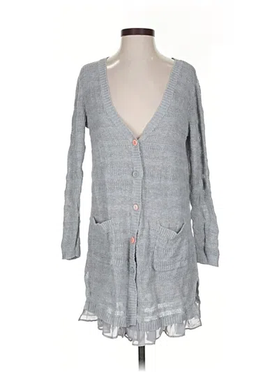 Pre-owned Matilda Jane Cardigan Sweater In Gray