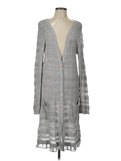 Pre-owned Matilda Jane Cardigan Sweater In Gray