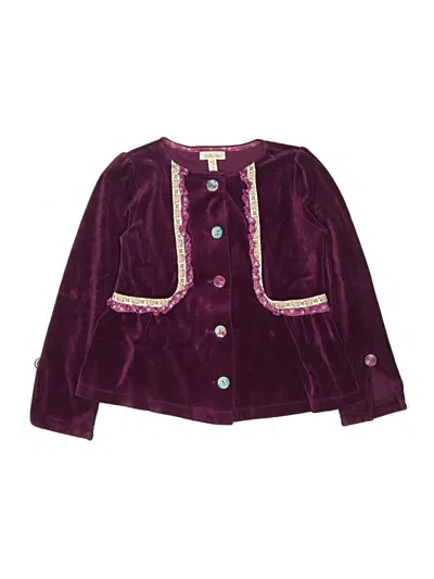 Pre-owned Matilda Jane Kids' Cardigan Sweater In Purple