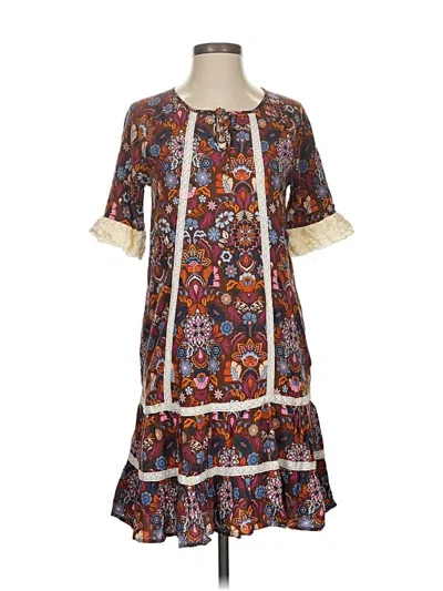 Pre-owned Matilda Jane Casual Dress In Brown