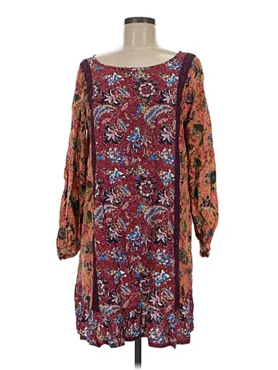 Pre-owned Matilda Jane Casual Dress In Burgundy