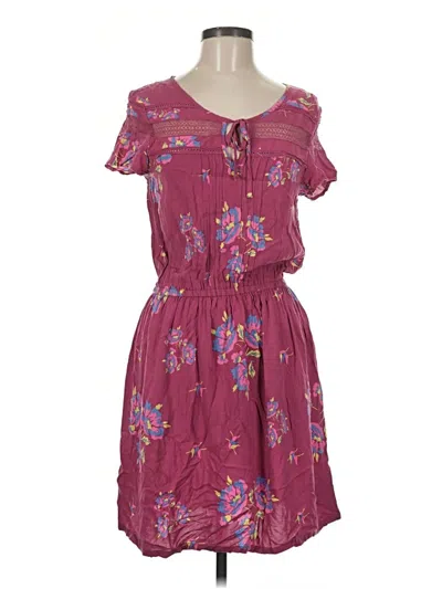 Pre-owned Matilda Jane Casual Dress In Burgundy