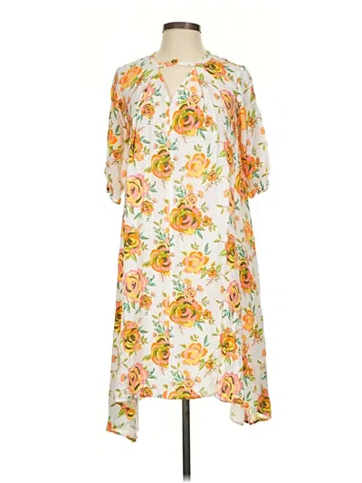 Pre-owned Matilda Jane Casual Dress In White