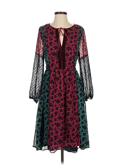 Pre-owned Matilda Jane Cocktail Dress In Burgundy