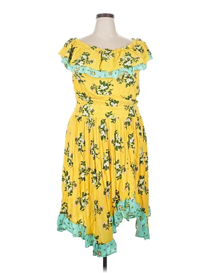 Pre-owned Matilda Jane Cocktail Dress In Yellow