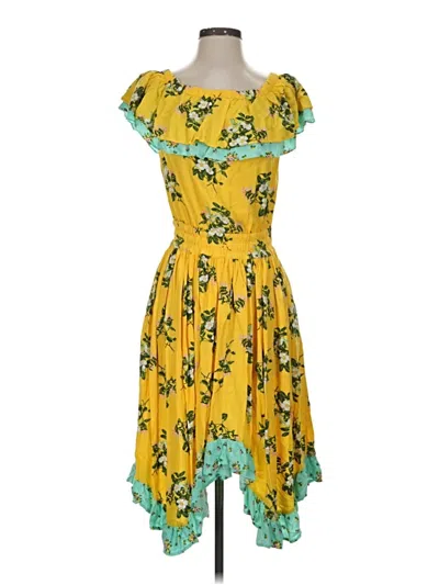 Pre-owned Matilda Jane Cocktail Dress In Yellow