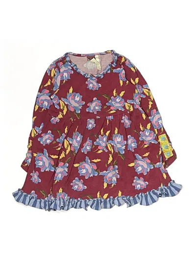 Pre-owned Matilda Jane Kids' Dress In Burgundy