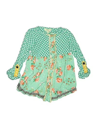 Pre-owned Matilda Jane Kids' Dress In Green