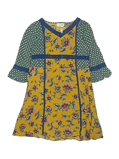 Pre-owned Matilda Jane Kids' Dress In Yellow