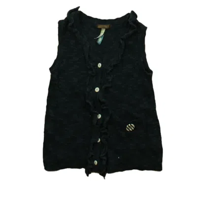 Matilda Jane Kids' Girls Blue Sweater Vest In Black