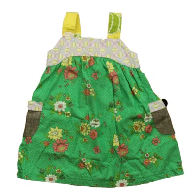 Matilda Jane Kids' Girls Green Floral Dress In Multi