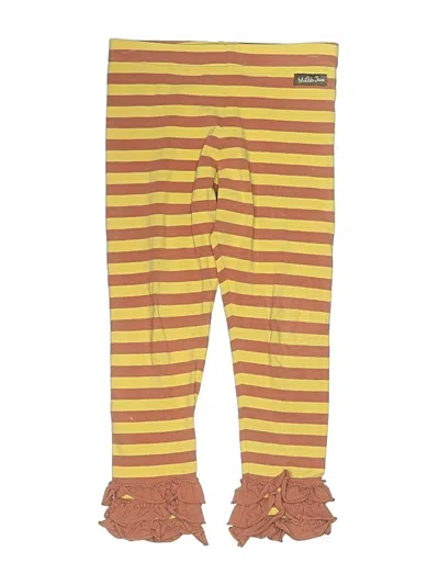 Pre-owned Matilda Jane Kids' Leggings In Yellow