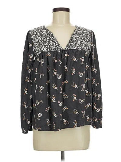 Pre-owned Matilda Jane Long Sleeve Blouse In Black