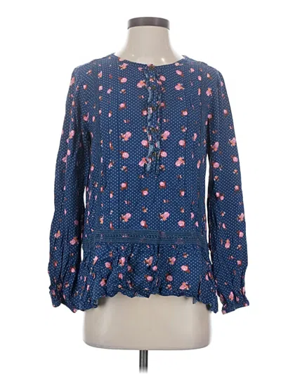 Pre-owned Matilda Jane Long Sleeve Blouse In Blue