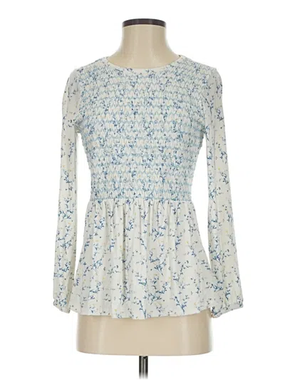 Pre-owned Matilda Jane Long Sleeve Blouse In Blue