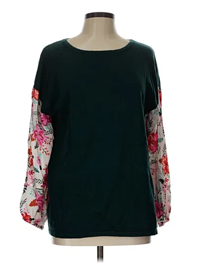 Pre-owned Matilda Jane Long Sleeve Blouse In Blue