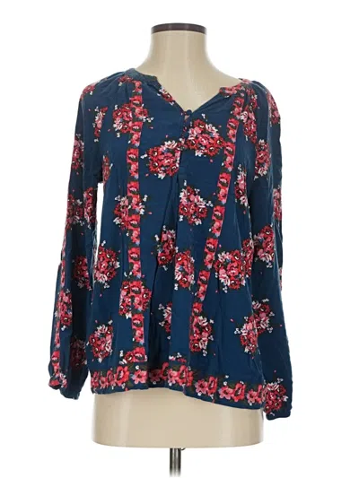 Pre-owned Matilda Jane Long Sleeve Blouse In Blue