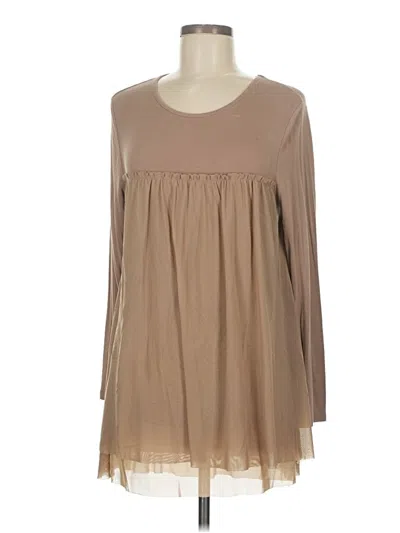 Pre-owned Matilda Jane Long Sleeve Blouse In Brown