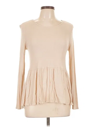 Pre-owned Matilda Jane Long Sleeve Blouse In Brown