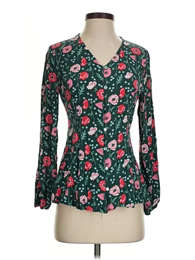 Pre-owned Matilda Jane Long Sleeve Blouse In Green