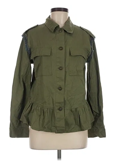 Pre-owned Matilda Jane Long Sleeve Blouse In Green