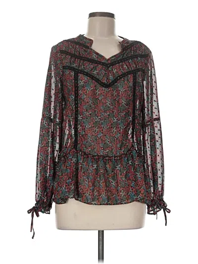 Pre-owned Matilda Jane Long Sleeve Blouse In Green