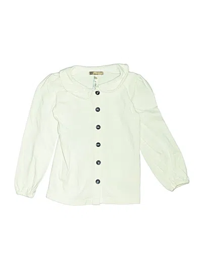 Pre-owned Matilda Jane Kids' Long Sleeve Blouse In Ivory