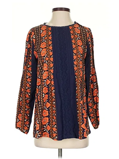 Pre-owned Matilda Jane Long Sleeve Blouse In Orange