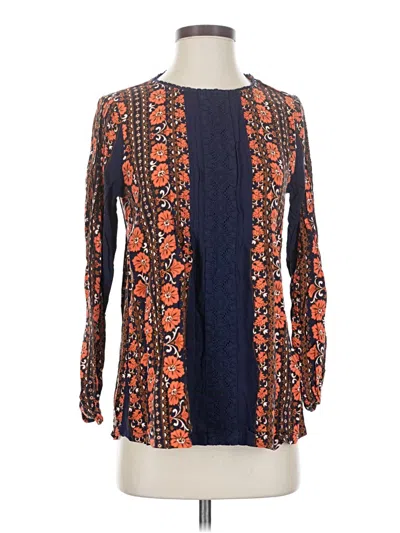 Pre-owned Matilda Jane Long Sleeve Blouse In Orange
