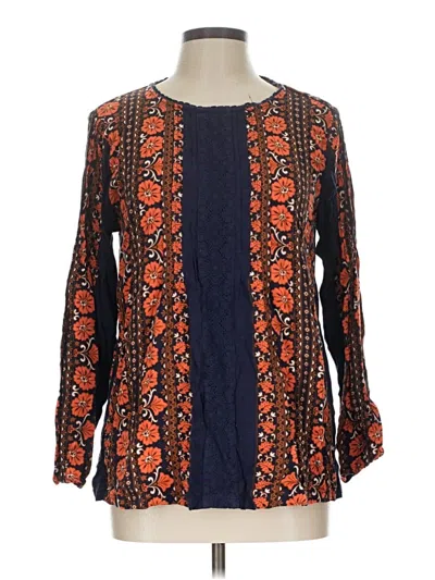 Pre-owned Matilda Jane Long Sleeve Blouse In Orange
