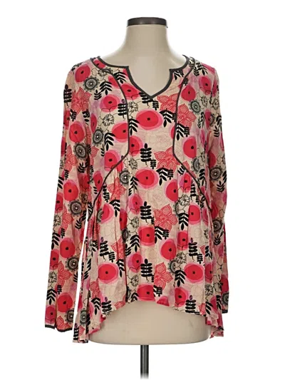 Pre-owned Matilda Jane Long Sleeve Blouse In Pink