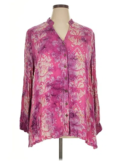 Pre-owned Matilda Jane Long Sleeve Blouse In Purple