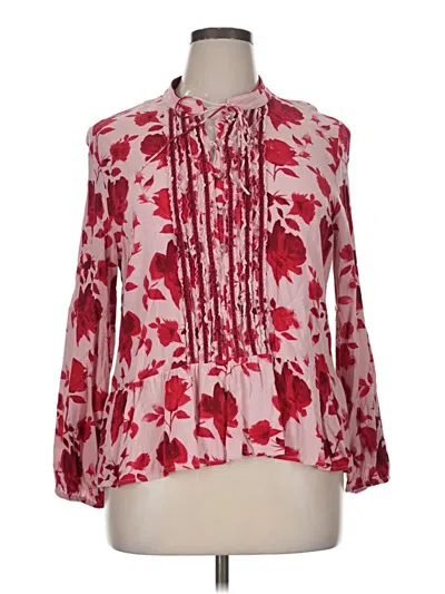 Pre-owned Matilda Jane Long Sleeve Blouse In Red