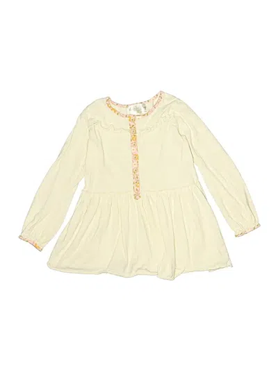 Pre-owned Matilda Jane Kids' Long Sleeve Blouse In White