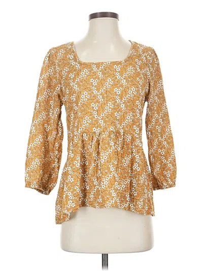 Pre-owned Matilda Jane Long Sleeve Blouse In Yellow