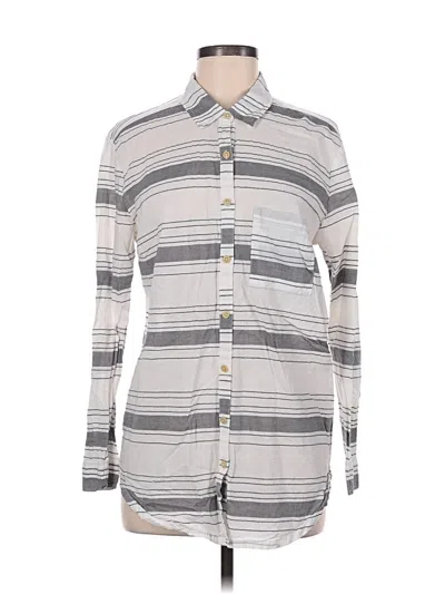 Pre-owned Matilda Jane Long Sleeve Button Down Shirt In Gray