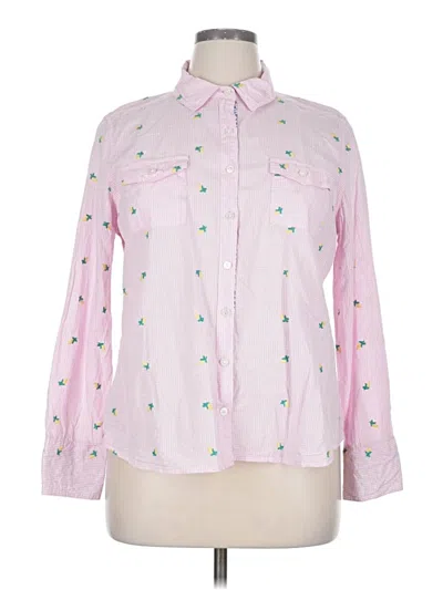 Pre-owned Matilda Jane Long Sleeve Button Down Shirt In Pink