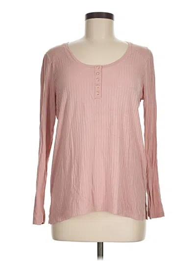 Pre-owned Matilda Jane Long Sleeve Henley Shirt In Pink