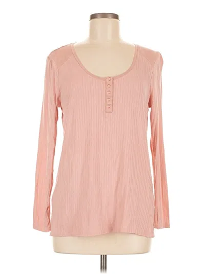 Pre-owned Matilda Jane Long Sleeve Henley Shirt In Pink