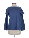 Matilda Jane Long Sleeve Top Blue Cold Shoulder Neckline Tops In Blue