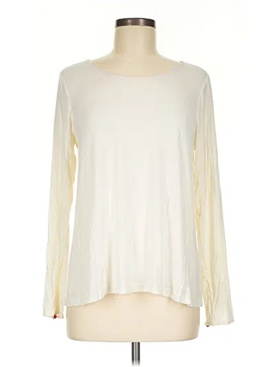 Pre-owned Matilda Jane Long Sleeve Top Ivory Boatneck Tops